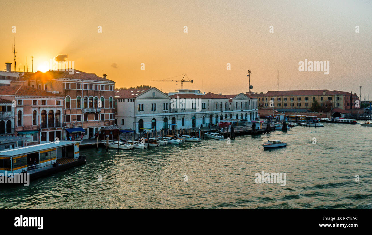 Canali di Venezia, Italia Foto Stock