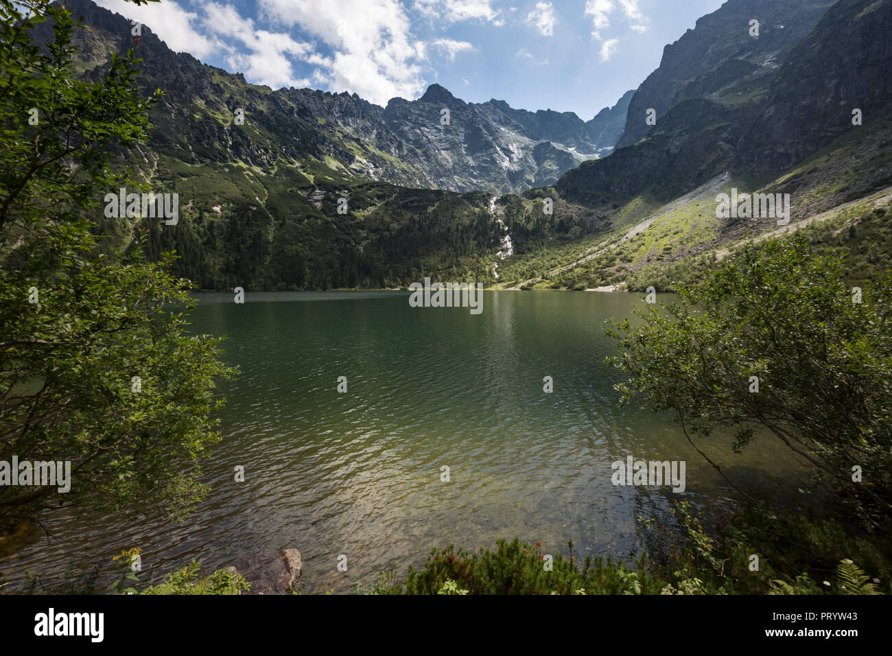 Polonia, Alti Tatra, Tatra, Tatra National Park, Morskie Oko Foto Stock