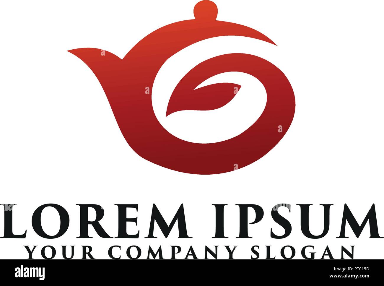 Il tè del caffè logo design modello di concetto Illustrazione Vettoriale