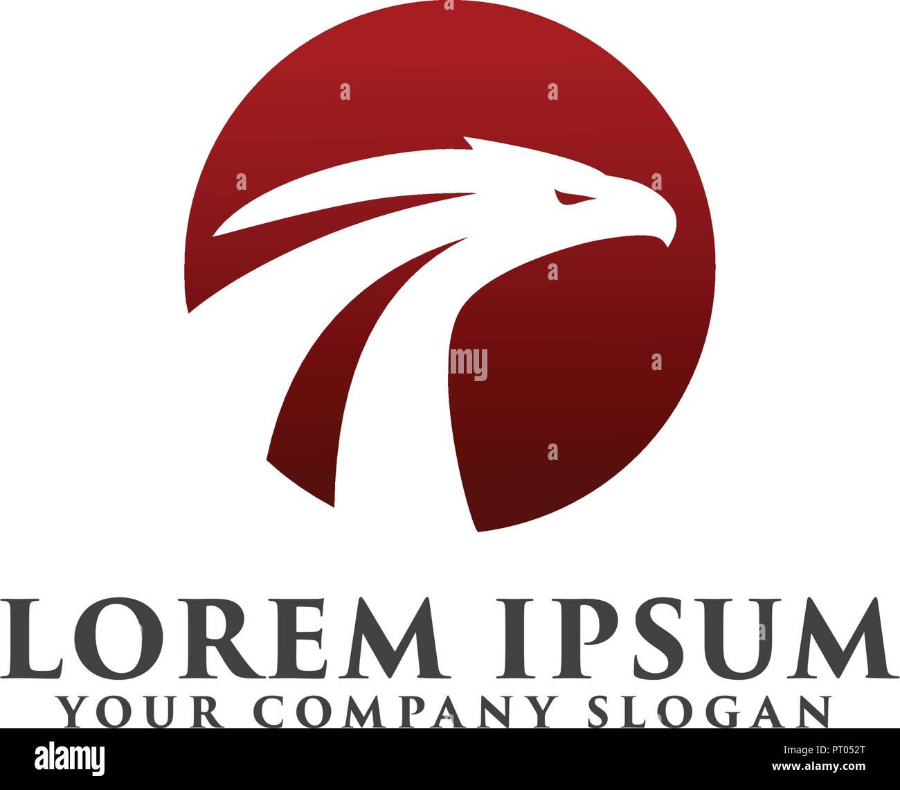 Eagle logo design modello di concetto Illustrazione Vettoriale