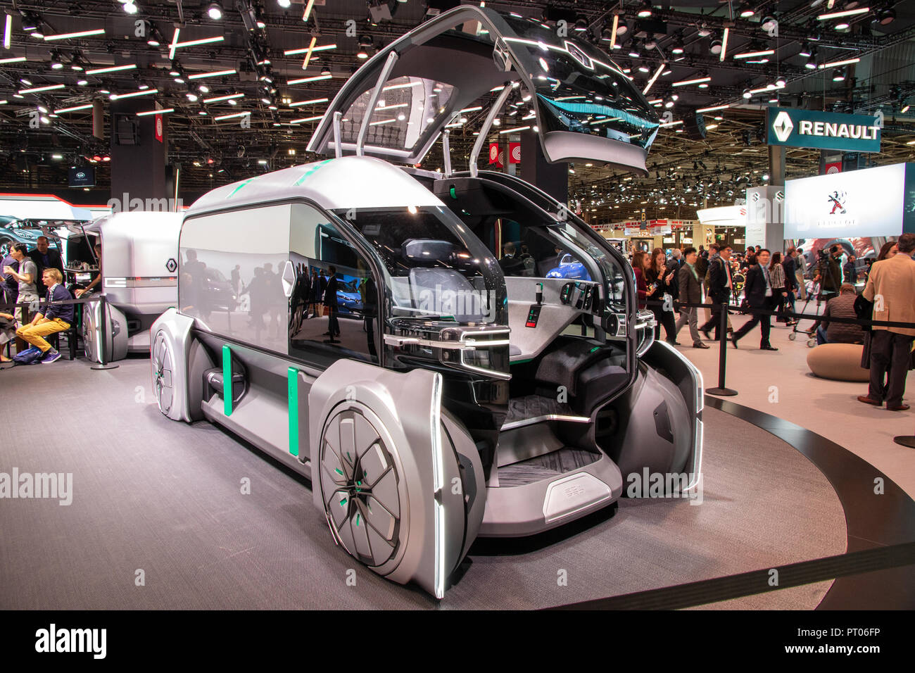 Parigi - Ott 2, 2018: Renault EZ-Pro Carrello Concept presentato al Salone di Parigi. Foto Stock