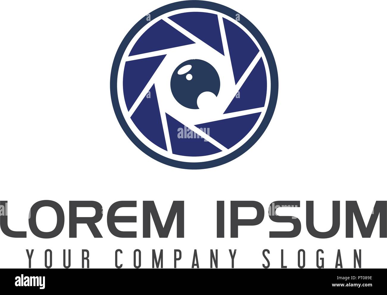 Agenzie di design logo modello di concetto Illustrazione Vettoriale