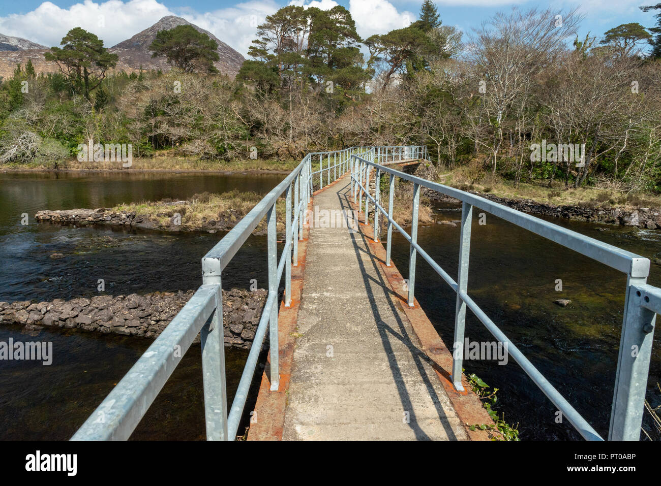 L'Irlanda- Co Galway , Connemara, Ballnahinch, luogo di pesca, Foto Stock