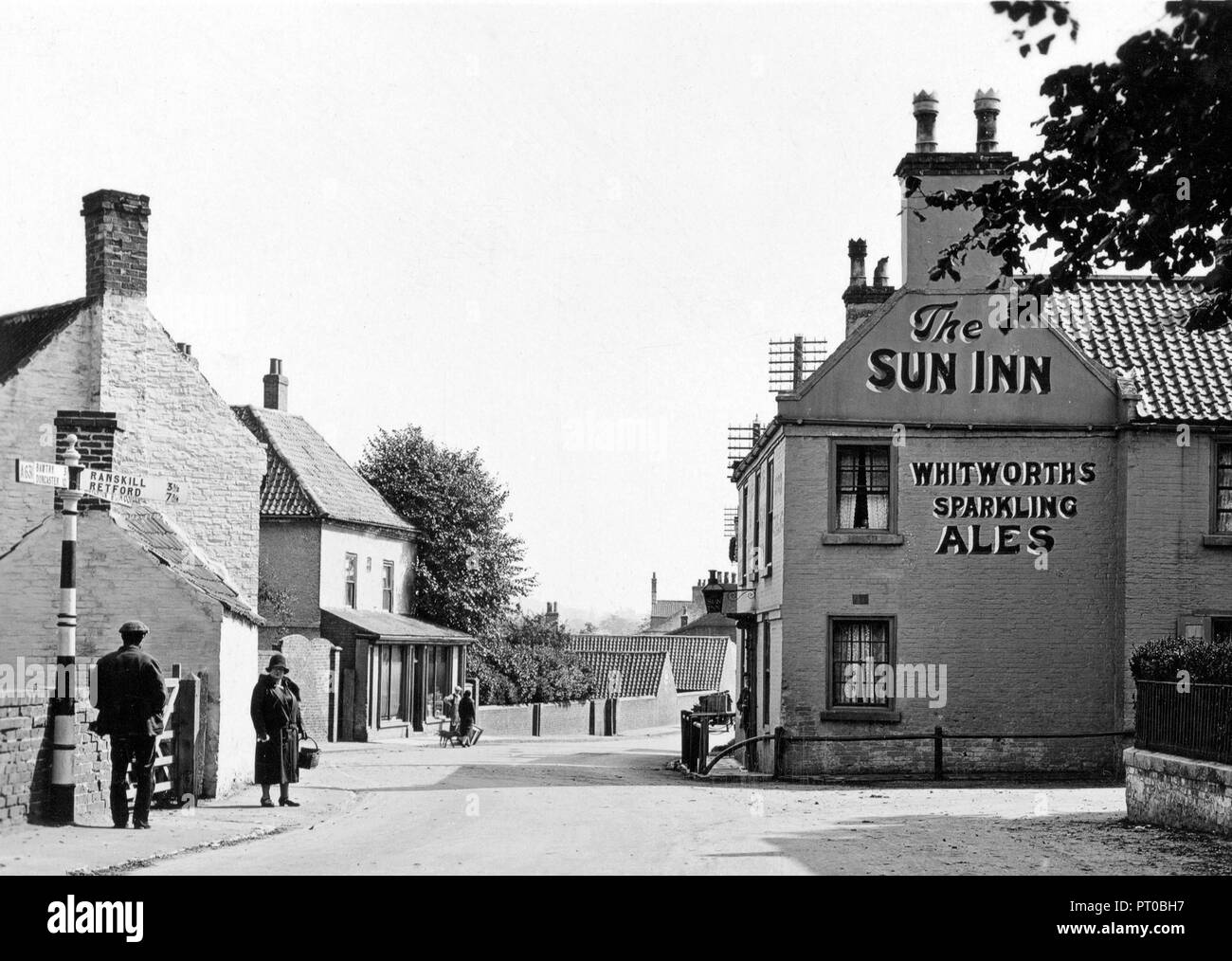 Everton vicino a Bawtry all'inizio degli anni '1900 Foto Stock