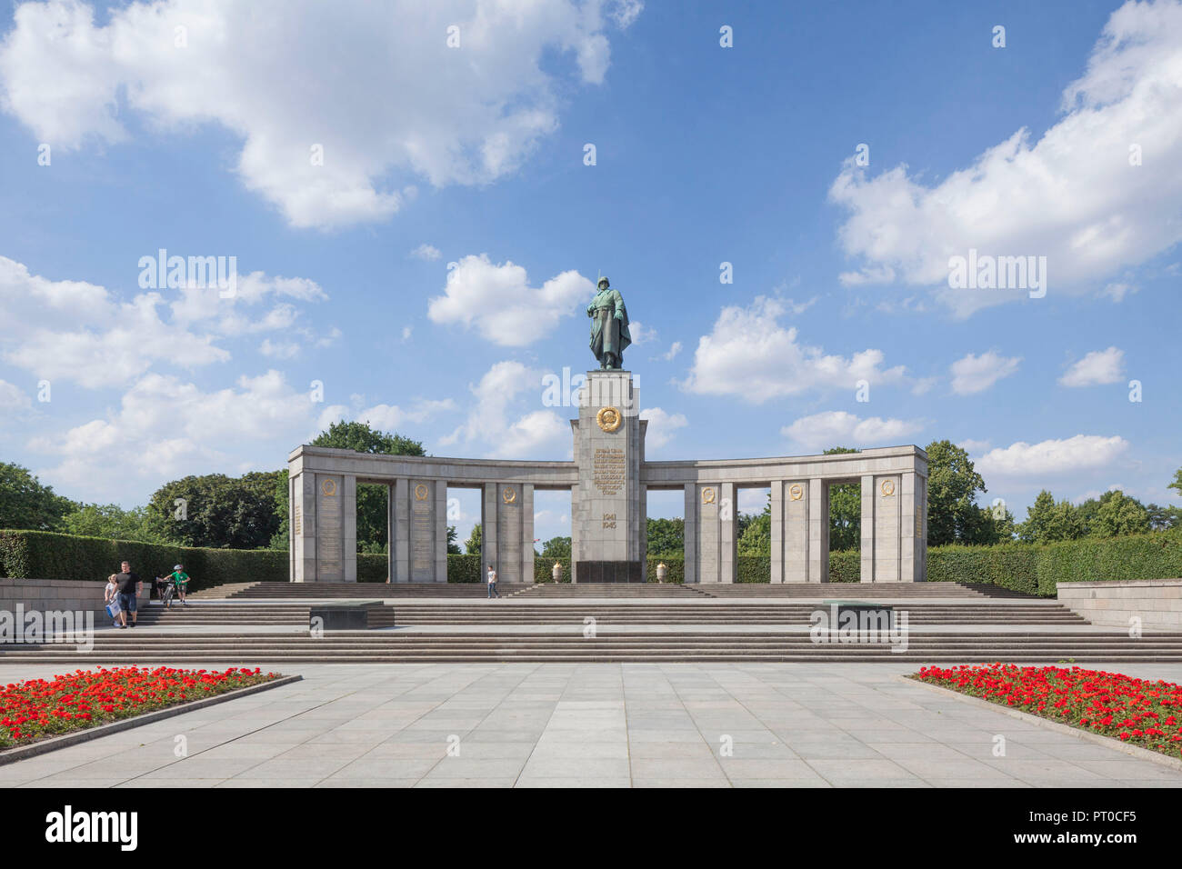 Memoriale Sovietico, 17 giugno Street, Berlino, Germania, Europa Foto Stock