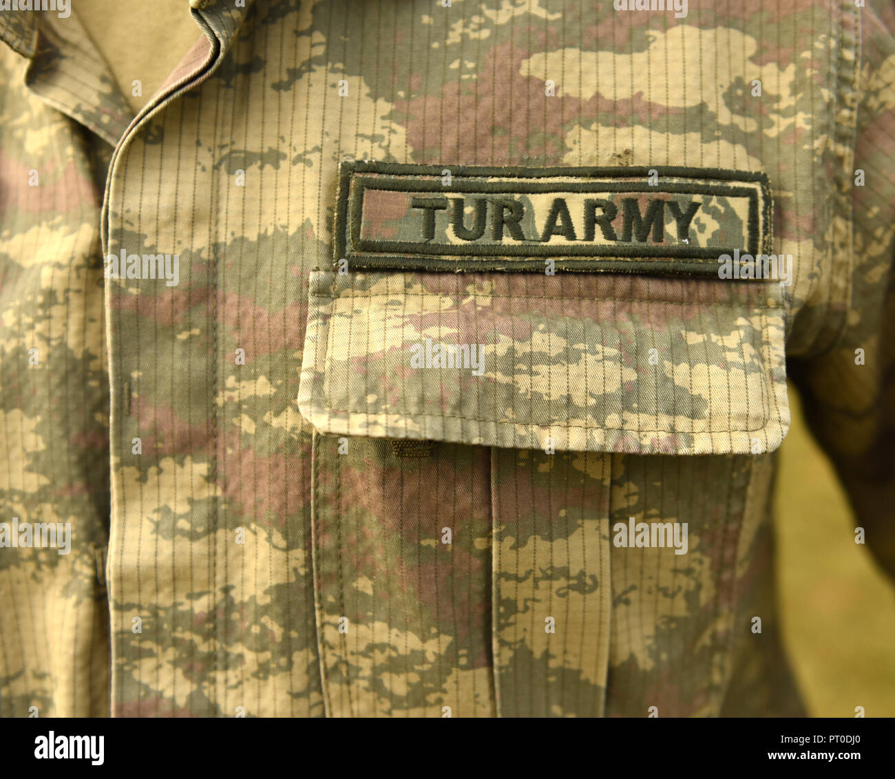 Esercito turco uniforme. Le truppe della Turchia Foto Stock