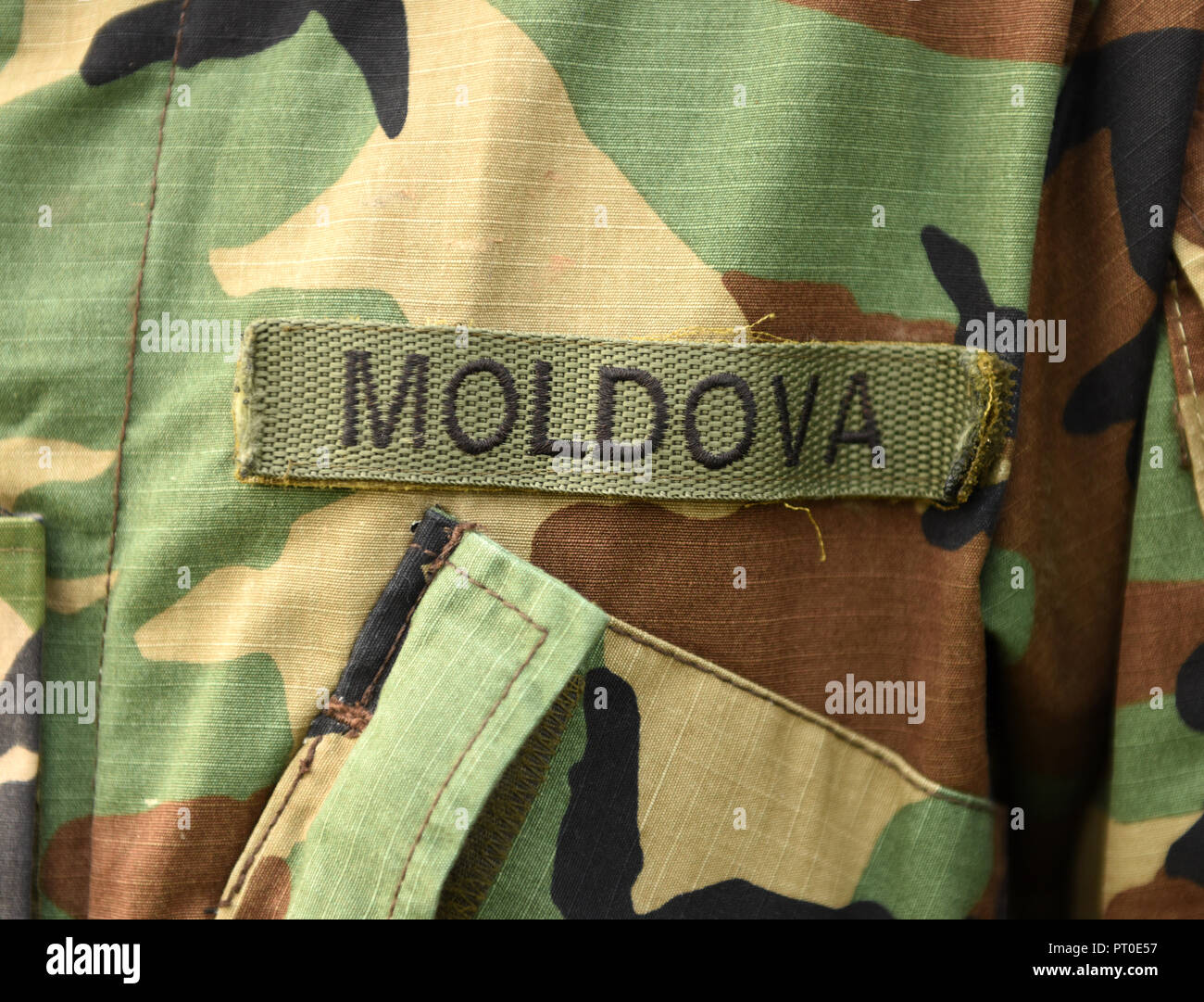 La Moldavia esercito uniforme. Le truppe della Moldavia Foto Stock