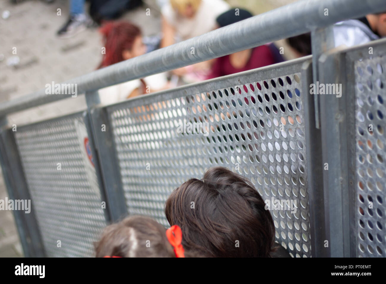 Roma, Italia, 5 ottobre 2018. Raduno annuale per il miglior fumetto e videogioco festival di vertice. Cosplayers, anime e i giocatori e i temi di Halloween. Foto Stock
