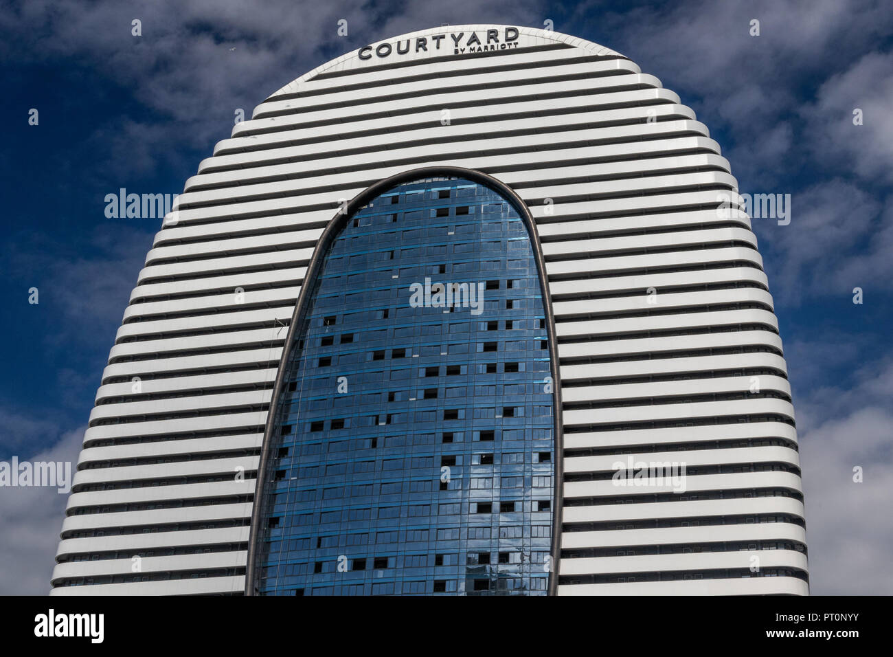 Il 5 stelle moderno hotel Marriott , Batumi, Adjaria, Georgia Foto Stock