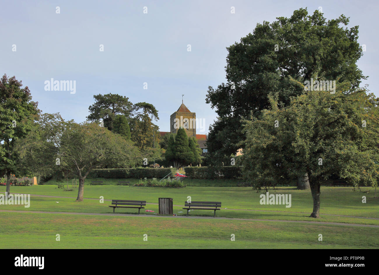 Victoria Park a haywards heath west sussex Foto Stock