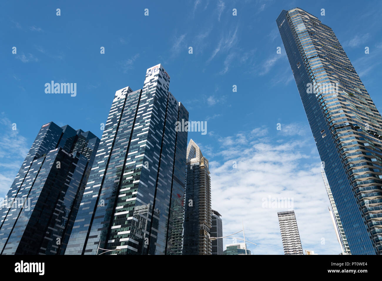 Singapore grattacielo edifici per uffici Foto Stock