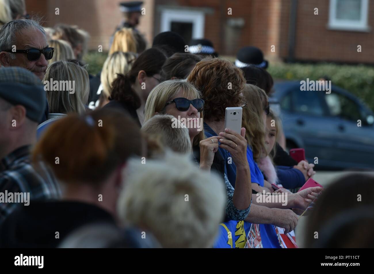 Royal Visita di Harry e Melissa Markle di peacehaven Foto Stock