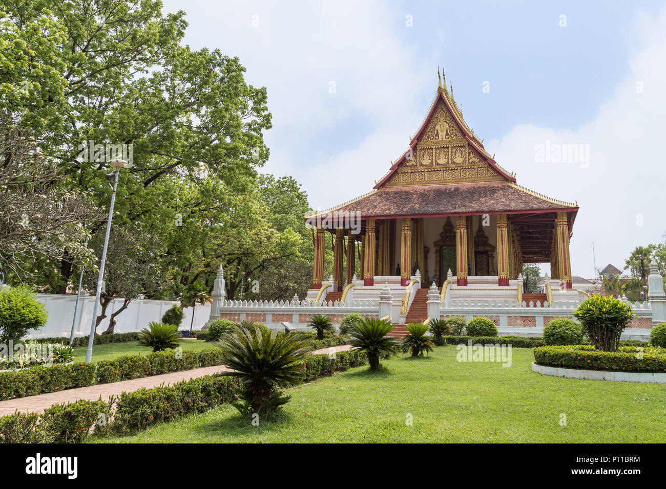 Haw Wat Phra Kaew (Haw Pha Kaew, Hor Pha Keo, Ho Prakeo) è un ex tempio di Vientiane, Laos, costruito una prima volta nel 1565. Foto Stock