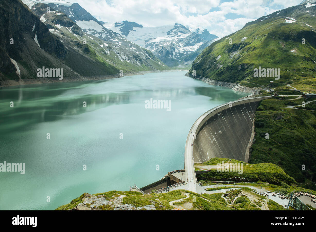 Germania, Salisburgo Stato, Zell am See District, Mooserboden dam Foto Stock