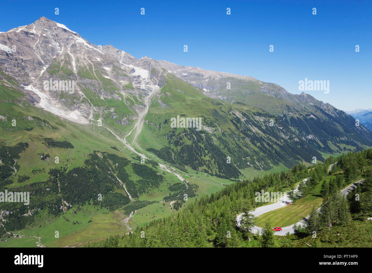 L'Austria, il Grossglockner Strada alpina, Fuscher Valley Foto Stock