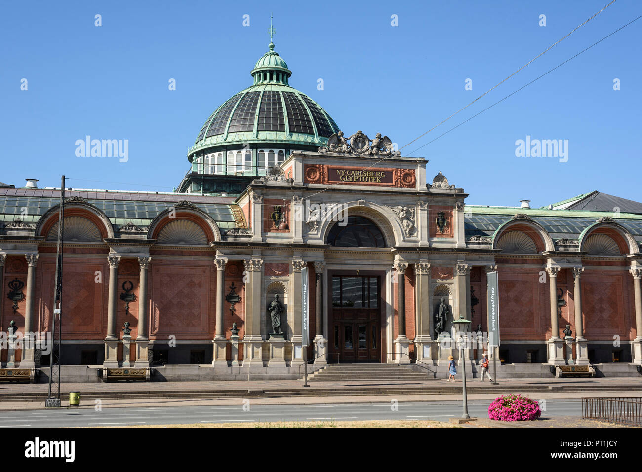 Copenhagen. La Danimarca. Vista esterna del Ny Carlsberg Glyptotek museo. Foto Stock