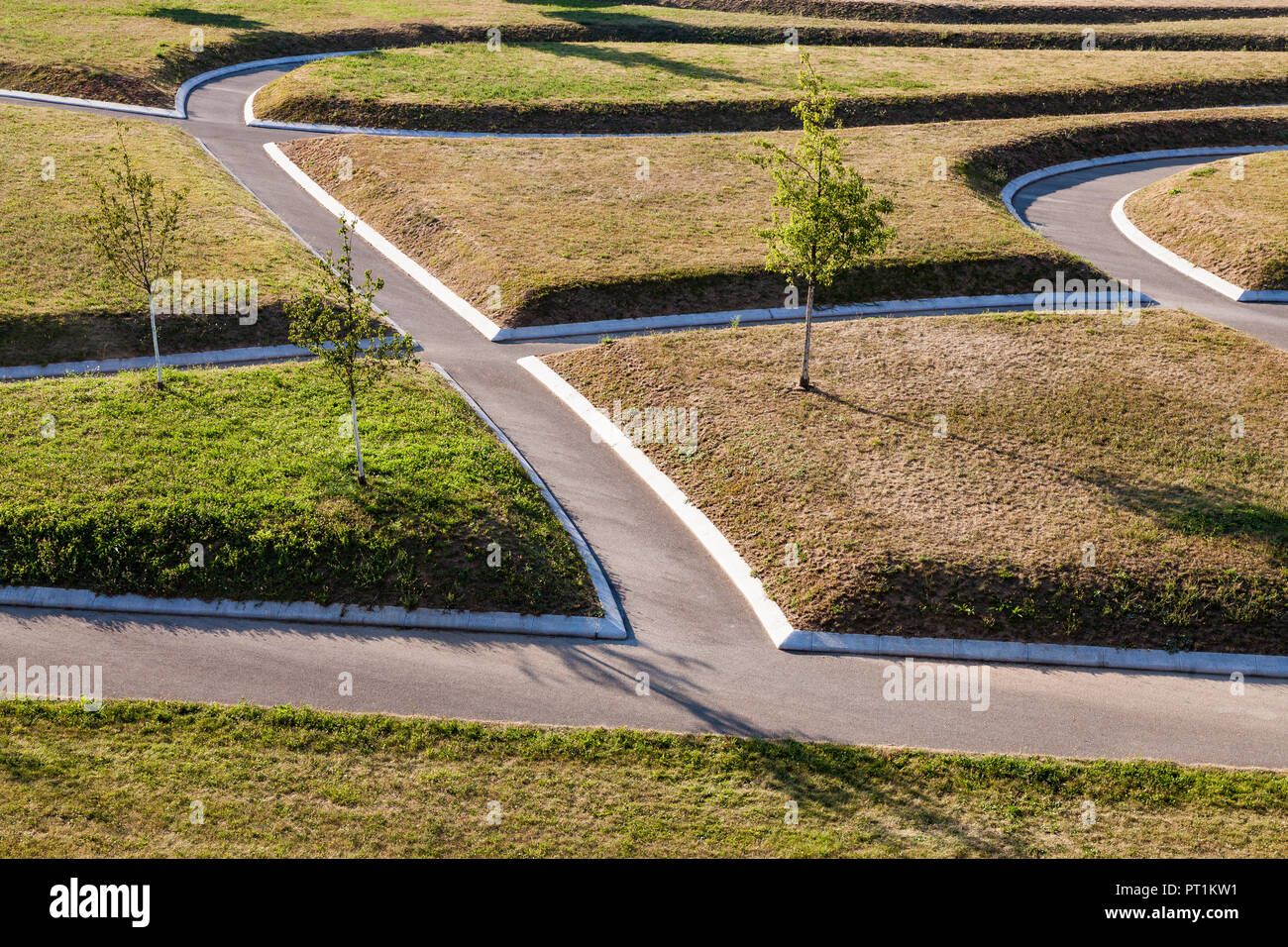 Germania Baden-Wuerttemberg, Stoccarda, puplic park, modi Foto Stock