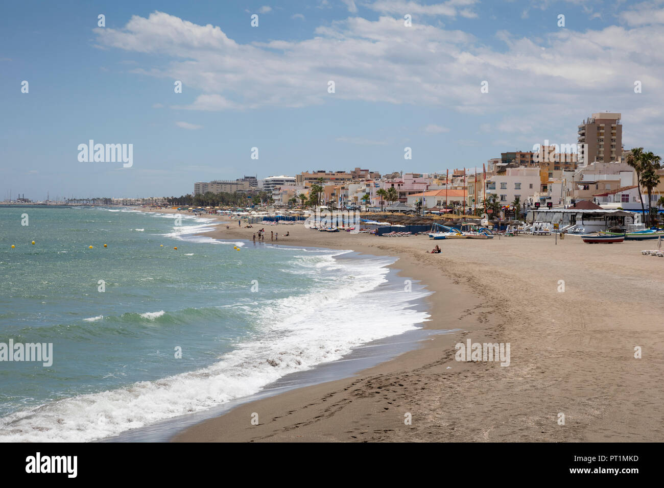 Spagna Andalusia Costa del sol Torremolinos Beach Foto Stock