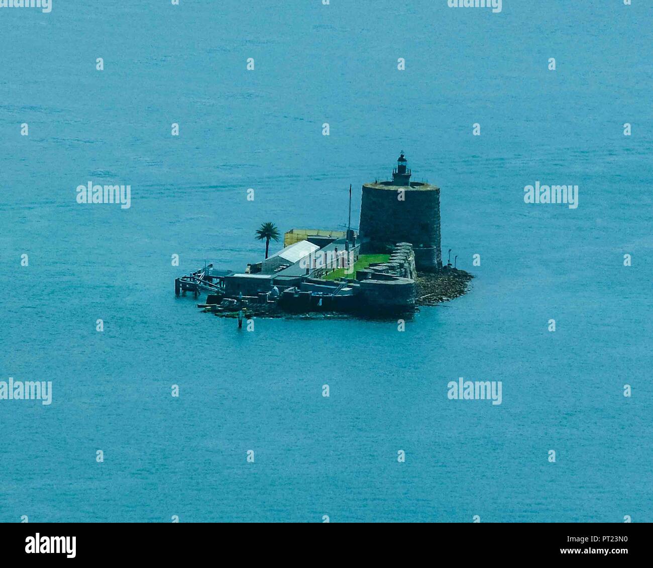 Sydney, Nuovo Galles del Sud, Australia. 9 Nov, 2008. Fort Denison, parte del Sydney Harbour National Park, è attivo un faro situato sulla sommità di una torre di proteggere il porto di Sydney in Australia. Credito: Arnold Drapkin/ZUMA filo/Alamy Live News Foto Stock