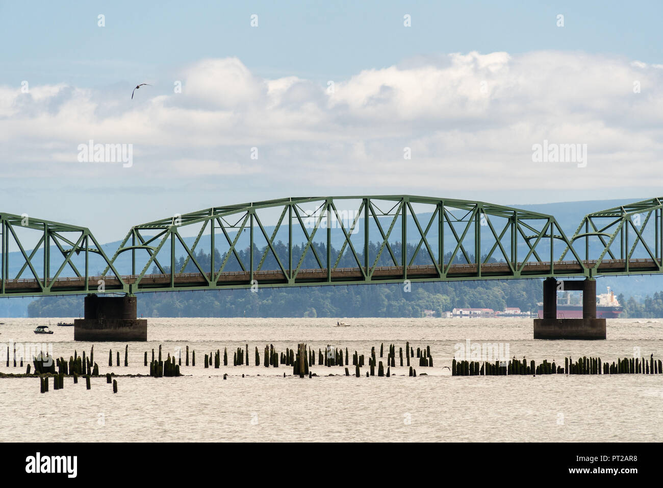 Oregon, Columbia River, Astoria Megler Bridge Foto Stock