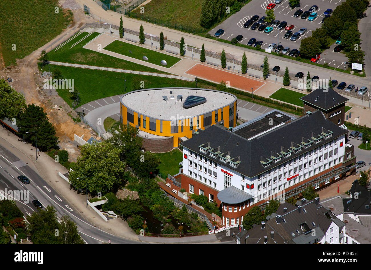 Vista aerea, Gevelsberg, Renania settentrionale-Vestfalia, Germania, Europa Foto Stock
