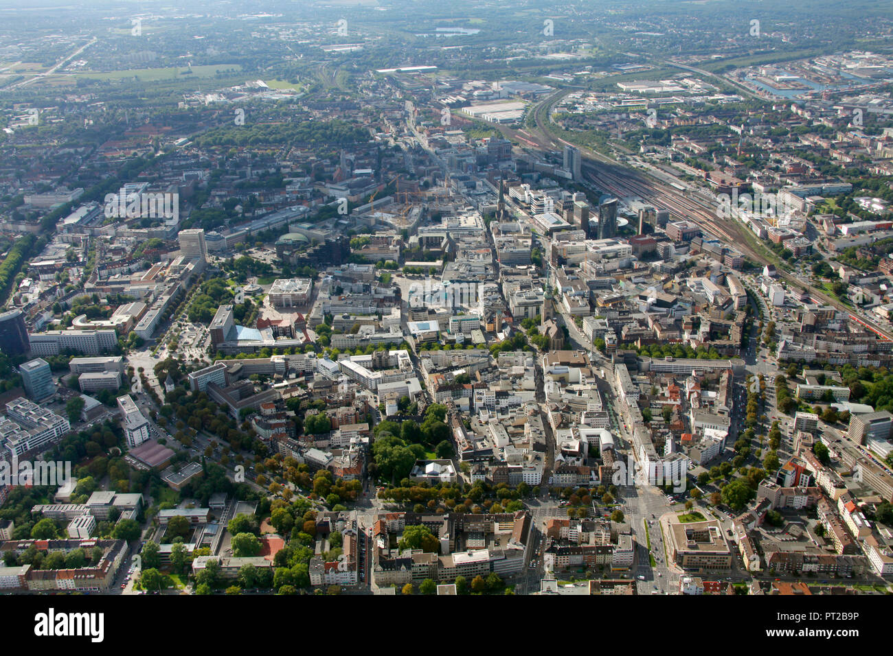 Vista aerea, Dortmund, la zona della Ruhr, Renania settentrionale-Vestfalia, Germania, Europa Foto Stock