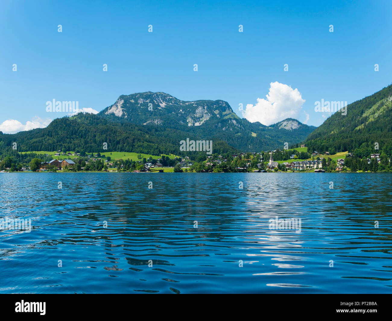 Österreich, Steiermark, Altausse, Altausseeer vedere, Blick auf Altausse Foto Stock