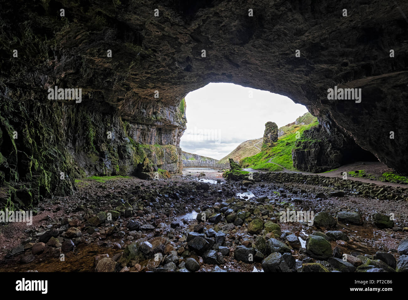 Regno Unito, Scozia, Durness, Smoo Cave Foto Stock