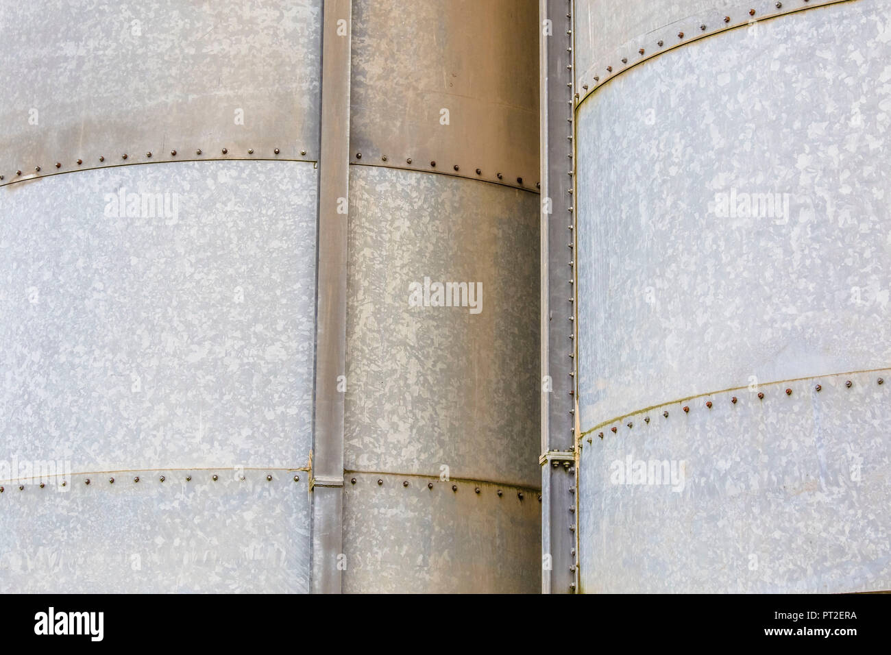 Il vecchio silos, ritagliato, astratta, Foto Stock