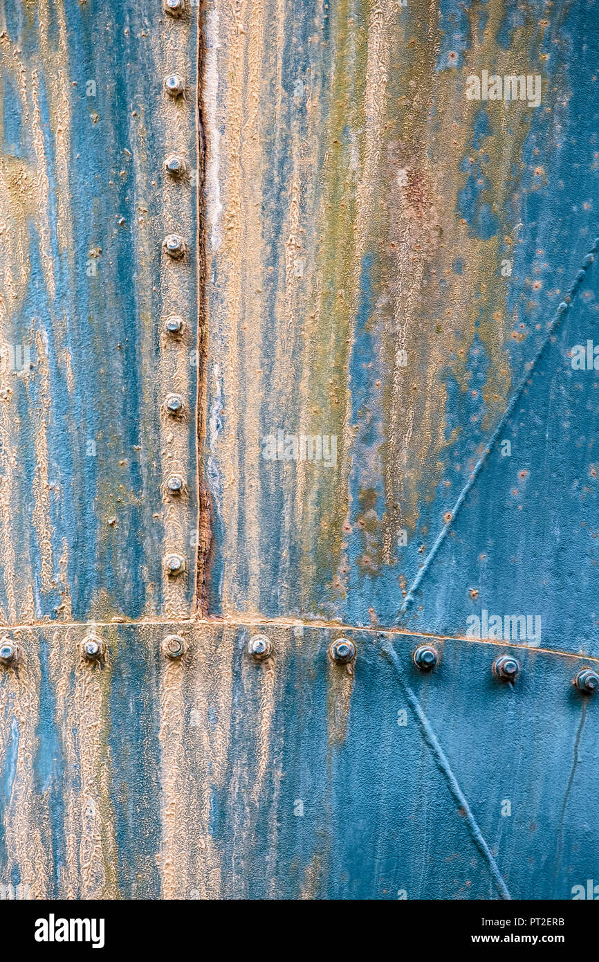 Il vecchio silos, ritagliato, astratta, Foto Stock