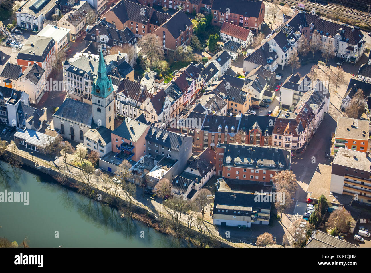 Protestanti Chiesa Riformata Hohenlimburg, vecchia di Hohenlimburg al Lenne, Hohenlimburg, Hagen, zona della Ruhr, Nord Reno-Westfalia, Germania Foto Stock