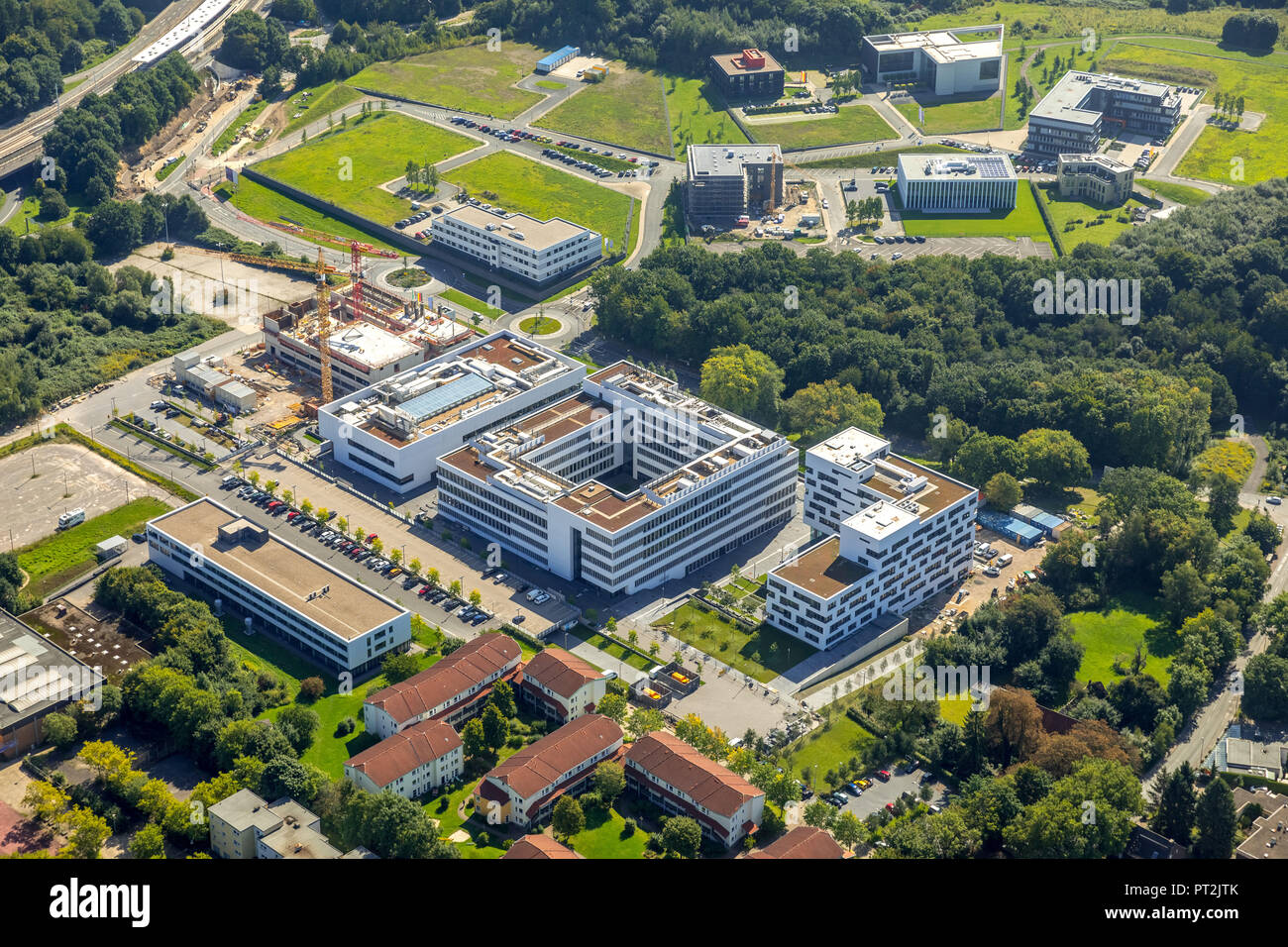 Il Campus della salute a nord presso l'Università della Ruhr di Bochum, Campus della salute a sud della Ruhr University di Bochum, Bochum, la zona della Ruhr, Nord Reno-Westfalia, Germania Foto Stock