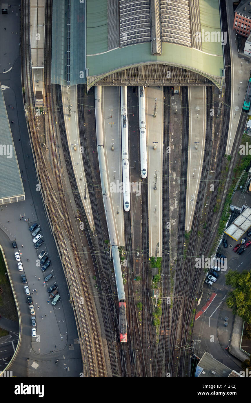 Colonia Stazione Centrale, stazione di transito, stazione hall, Renania, Renania settentrionale-Vestfalia, Germania Foto Stock