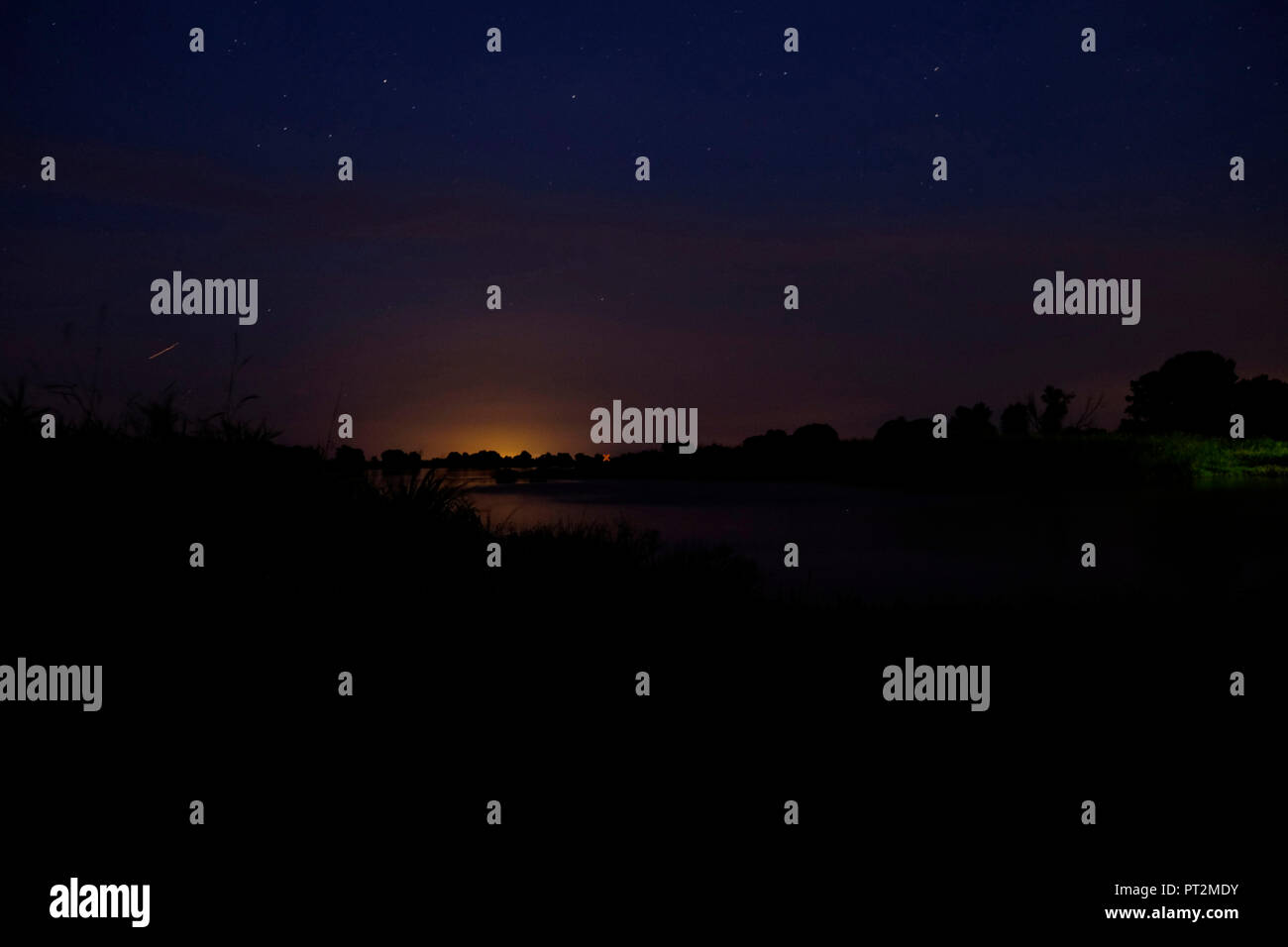 Oder, fiume, luna e stelle, Brandeburgo, Oderbruch, Germania, acqua, natura e paesaggio Foto Stock Oder, fiume, luna e stelle, Brandeburgo, Oderbruch, Germania, acqua, natura e paesaggio Foto Stock