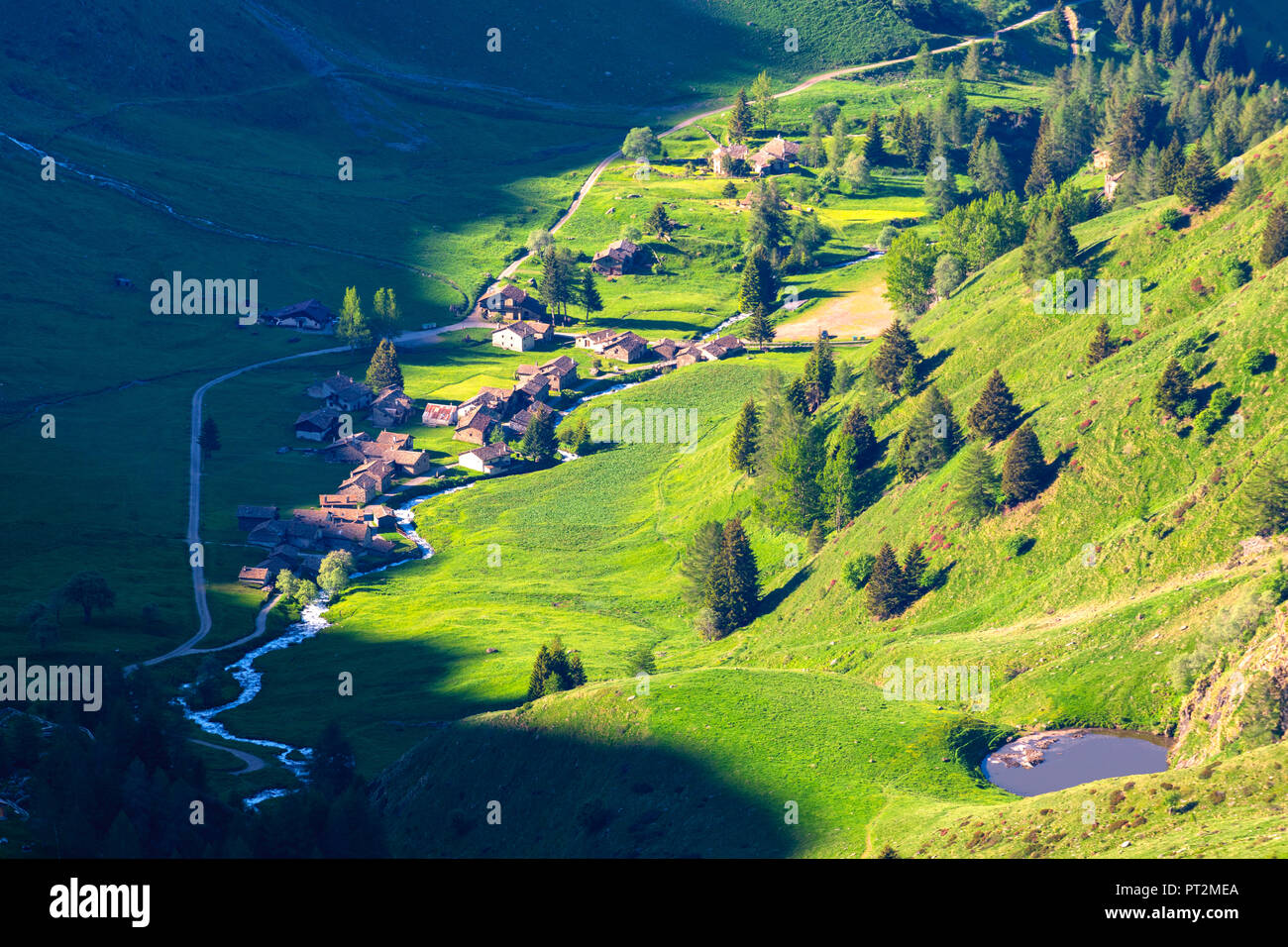 Caso di viso, Ponte di Legno, provincia di Brescia, Lombardia district, Italia, Foto Stock