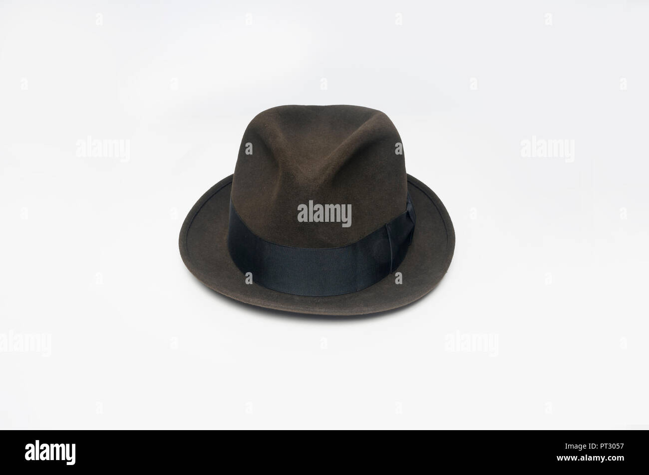 Un cappello o fedora, uno stile denominato un maiale-pie hat. Foto Stock