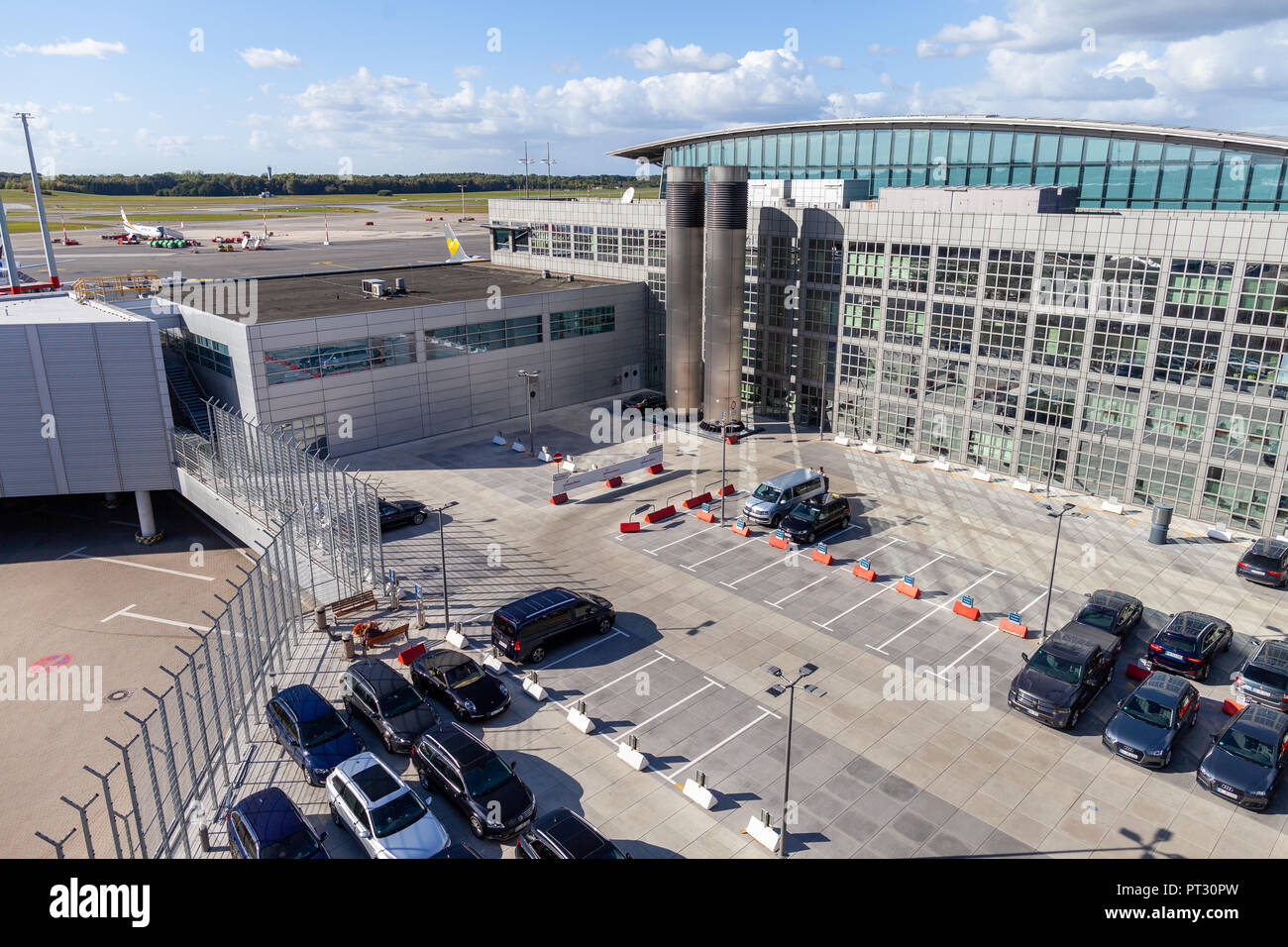 Amburgo / Germania - 28 settembre 2018: visualizzazione orizzontale dall'aeroporto tedesco di Amburgo Foto Stock