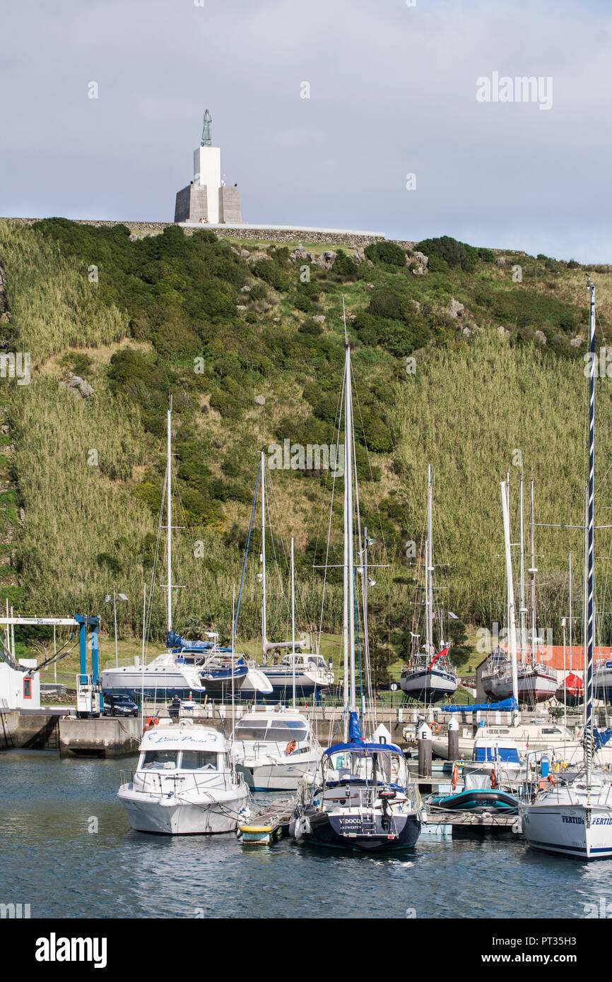 Marina di Praia da Vitória sulle Azzorre isola Terceira Foto Stock