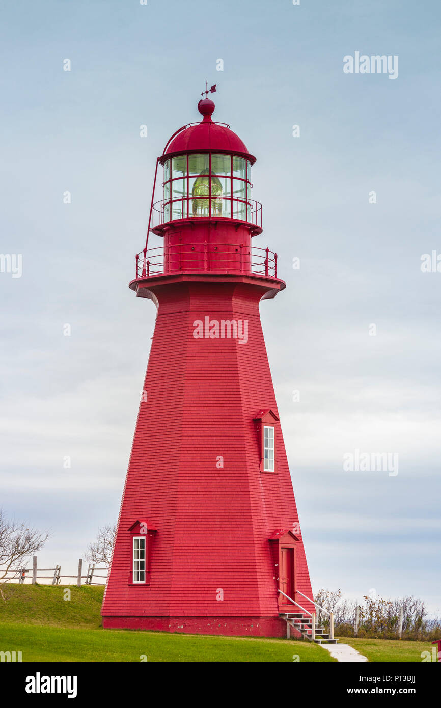 Canada Quebec, Gaspe Peninsula, La Martre, La Martre faro Foto Stock