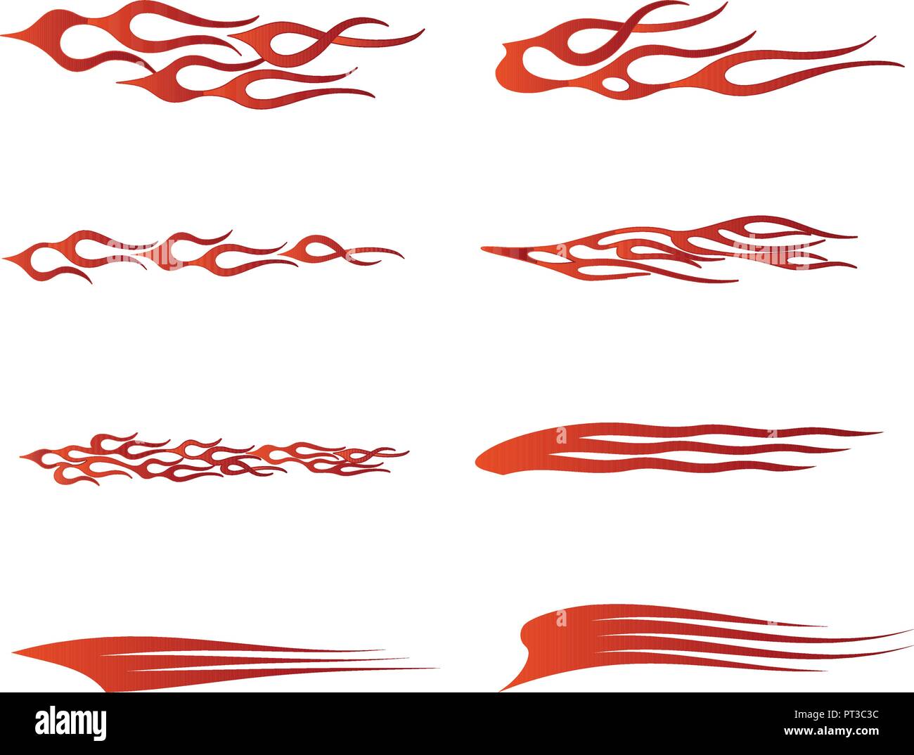 Veicolo tribali graphic, veicolo di fiamma graphic design avvolgente Illustrazione Vettoriale