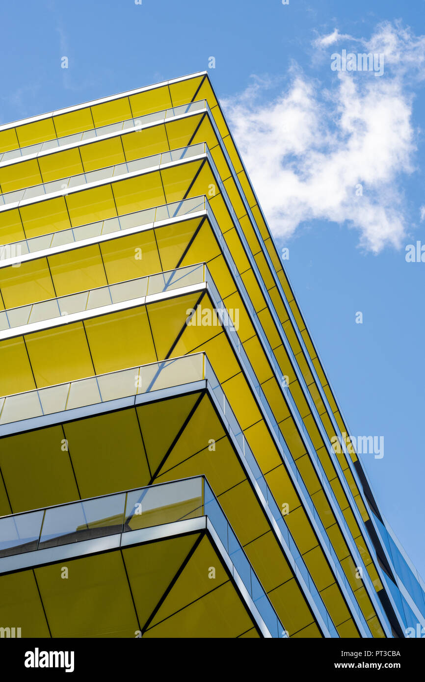 Riverbank House Building astratta. La strada di Upper Thames Street. Londra, Inghilterra Foto Stock