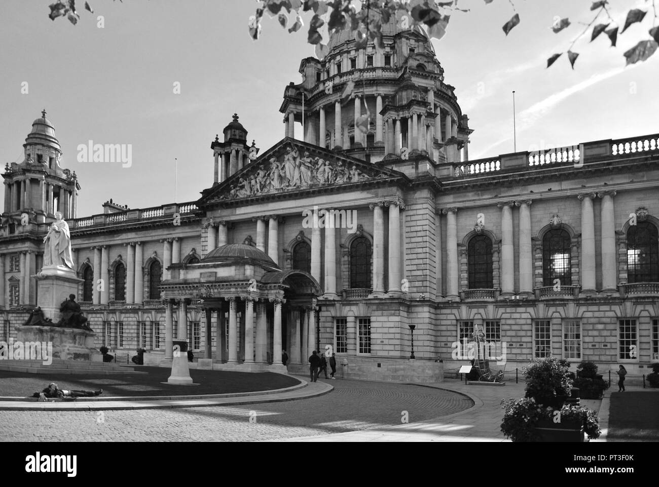 Decretive edifici della città di Belfast City Hall, Foto Stock