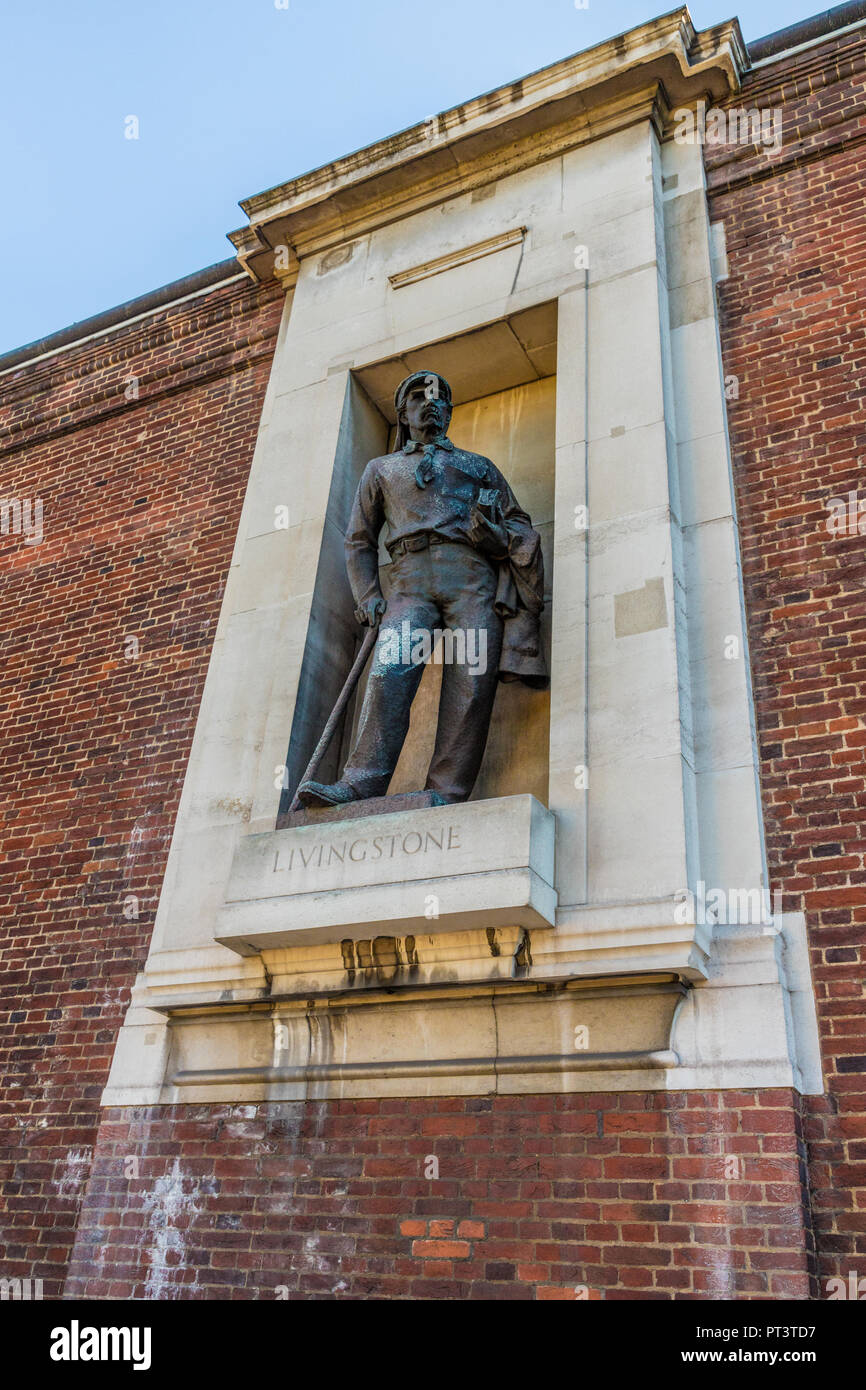 Una tipica vista in Kensington di Londra Foto Stock