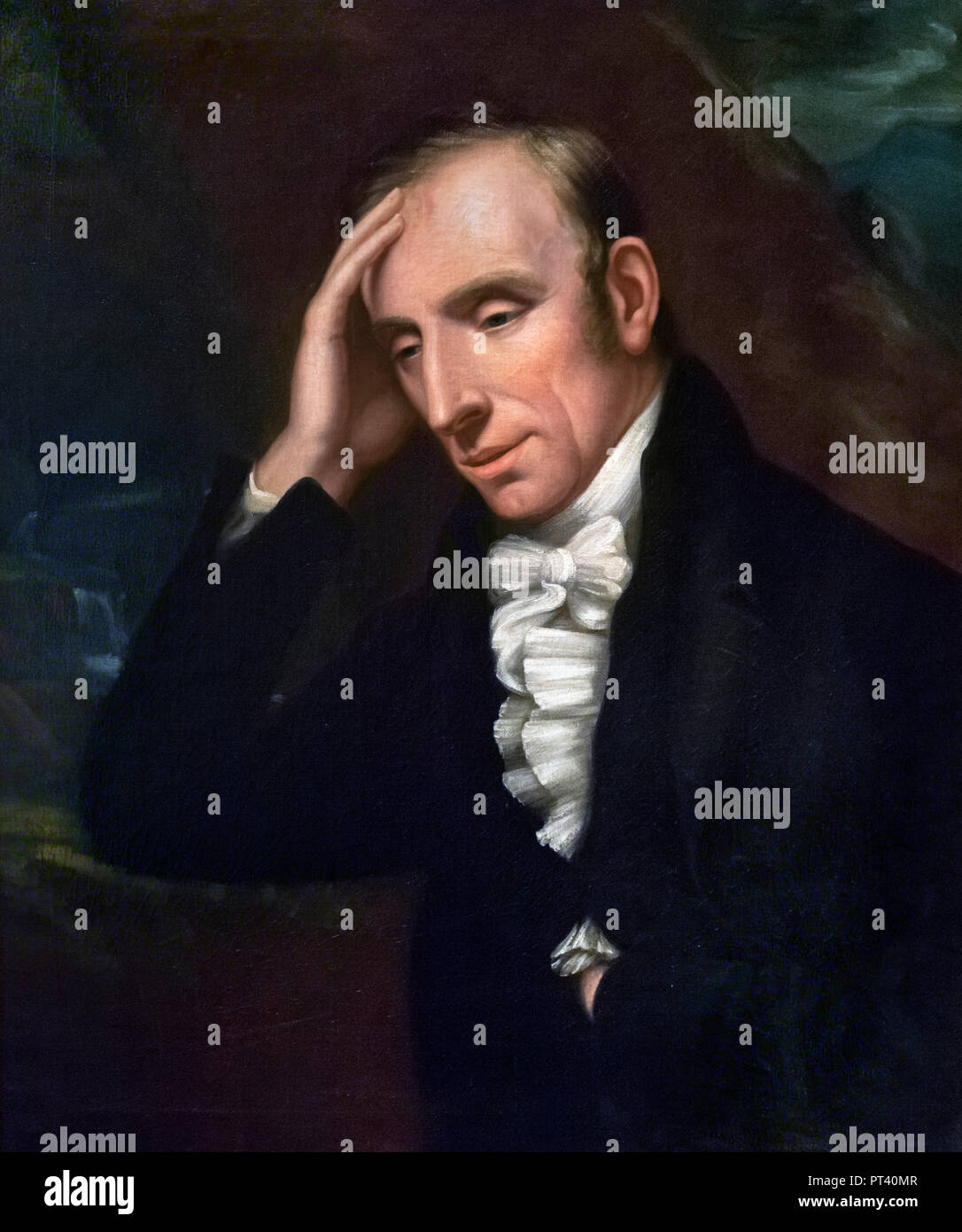 William Wordsworth (1770-1850) da Richard Carruthers, olio su tela, 1818. Foto Stock