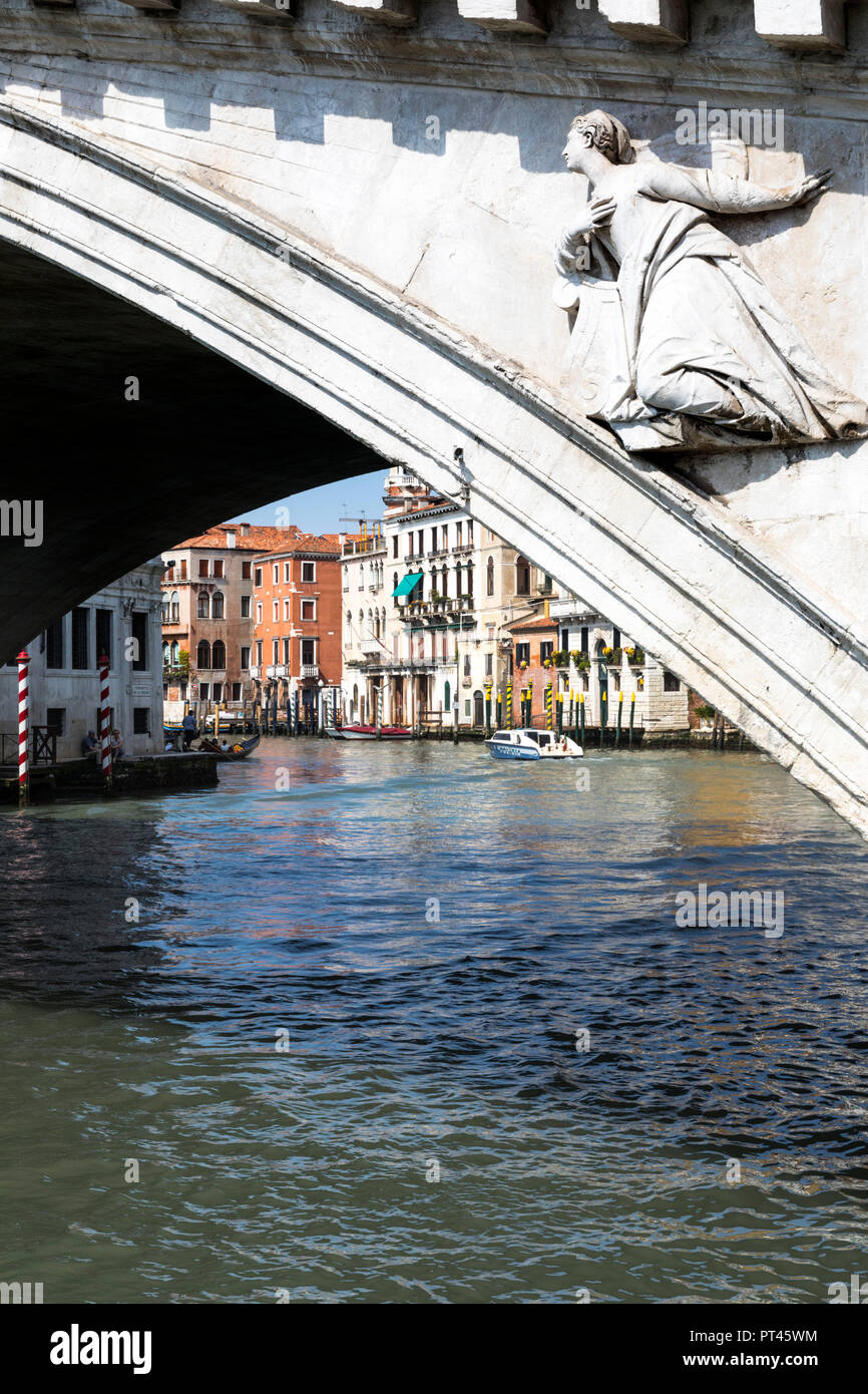 Canal Grande Venezia Distretto, Italia Foto Stock