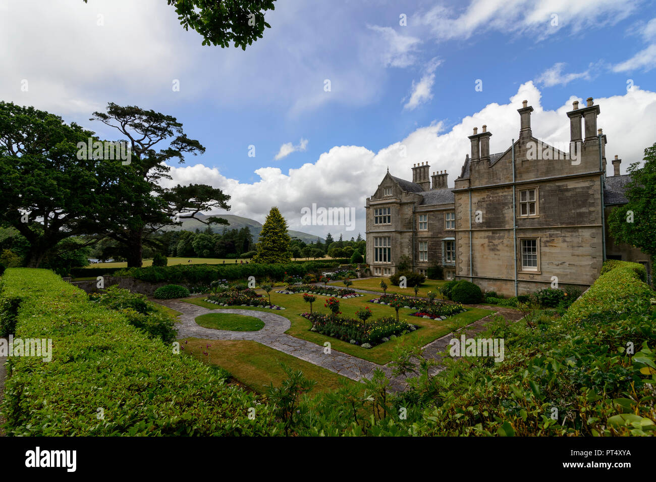 Muckross House nel Parco Nazionale di Killarney, Irlanda Foto Stock