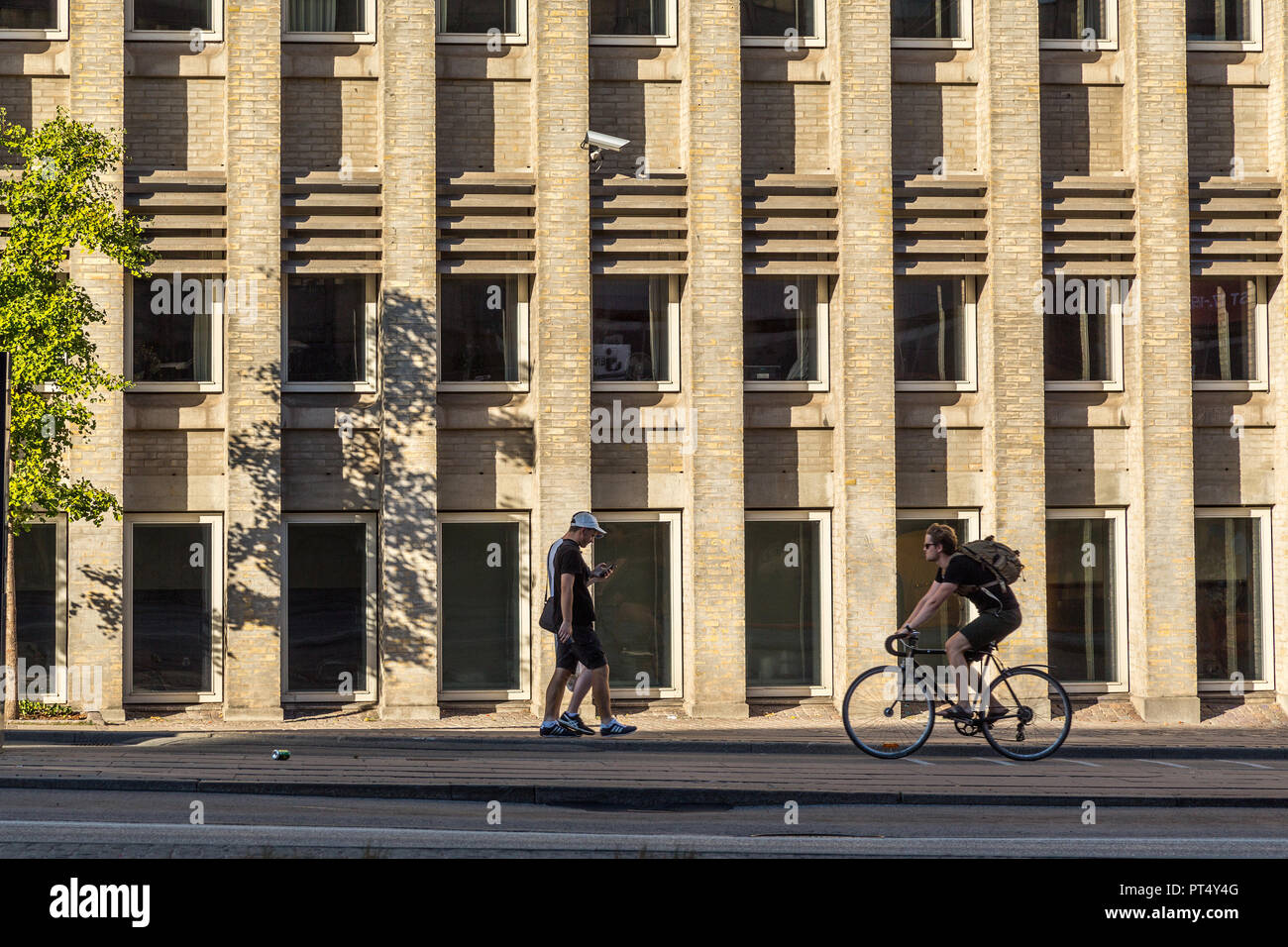 Strade urbane di Copenhagen Foto Stock