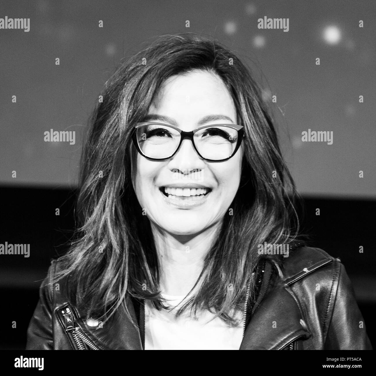 New York, NY - Ottobre 6, 2018: Michelle Yeoh assiste Star Trek: Discovery pannello durante il New York Comic Con a Hulu teatro a Madison Square Garden Credit: lev radin/Alamy Live News Foto Stock