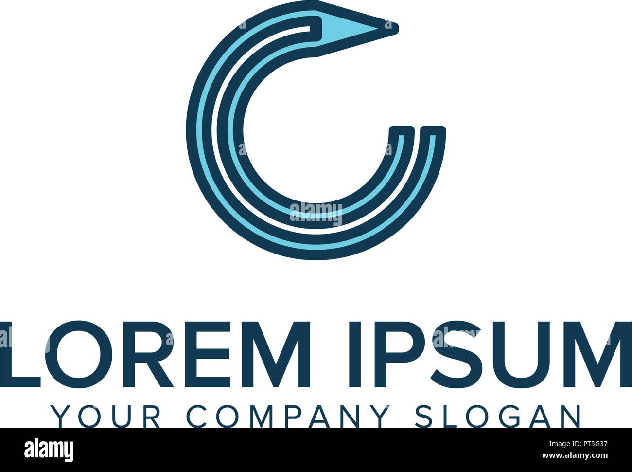 Logo della penna. istruzione Logo design modello di concetto Illustrazione Vettoriale