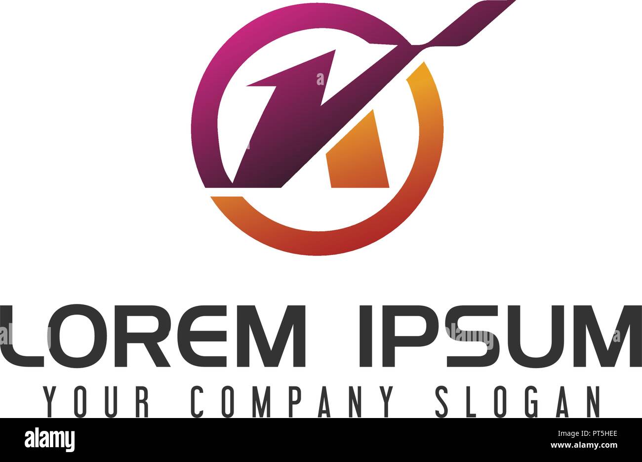 La lettera K logo design modello di concetto Illustrazione Vettoriale